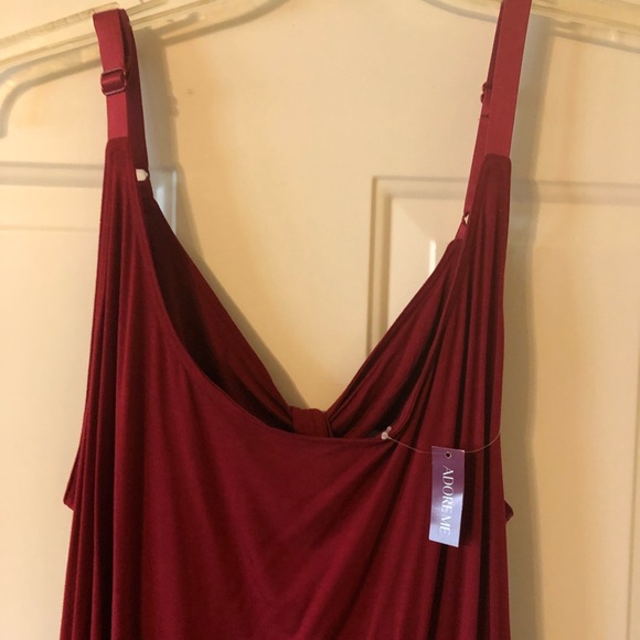 Women’s Plus 3X Sleepwear Adore Me NWT Crimson Red Gorgeous! - Picture 3 of 6